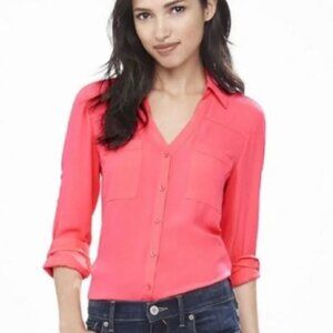 Coral Pink Express Portofino Dress Shirt